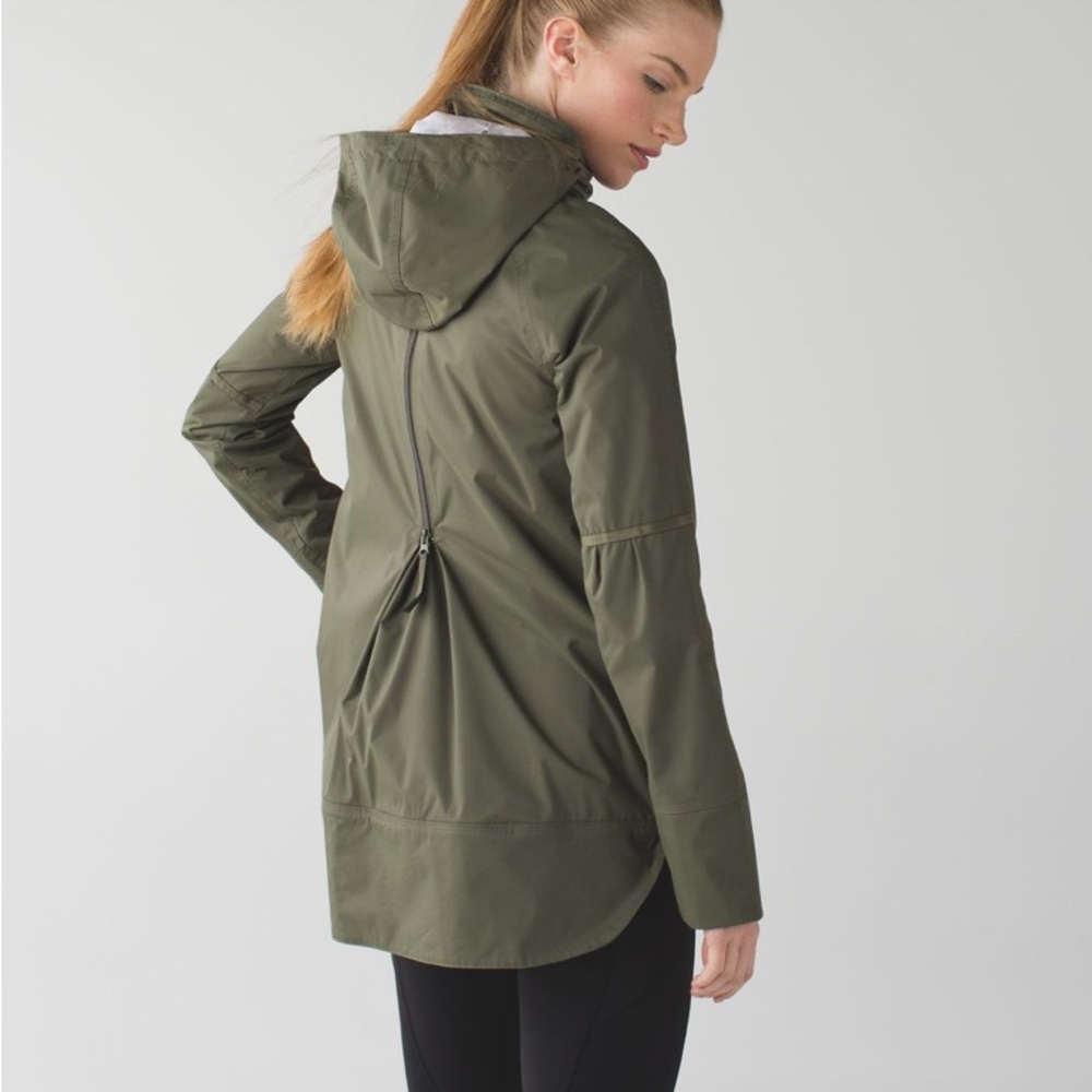 Olive Green Women's Hooded Jacket